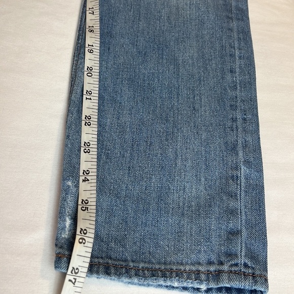 American eagle distressed button fly jeans, size 6 - Picture 8 of 8